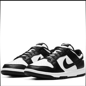 Nike low retro panda white black
